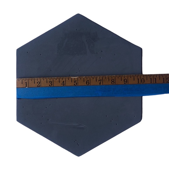 Three Hexagon Cork Boards, Hanging Chalkboard Sign and Jar of Push Pins - Picture 4 of 13